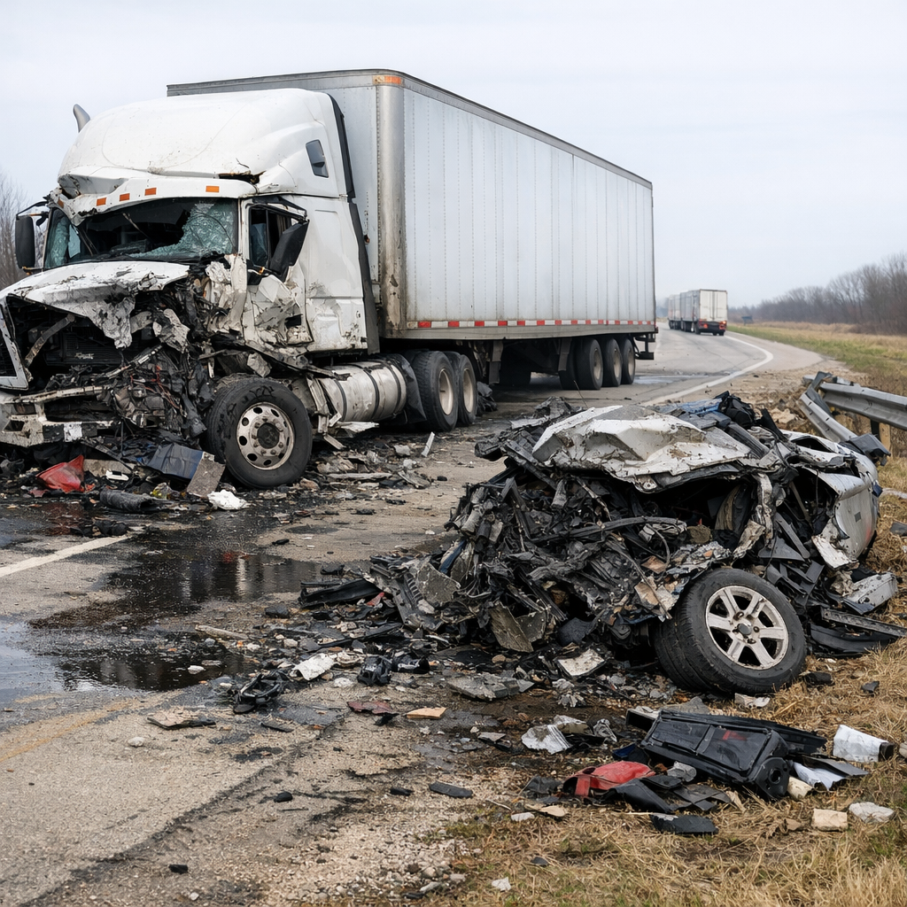 aftermath fatal semi illustration for Aftermath of fatal semi truck crashes
