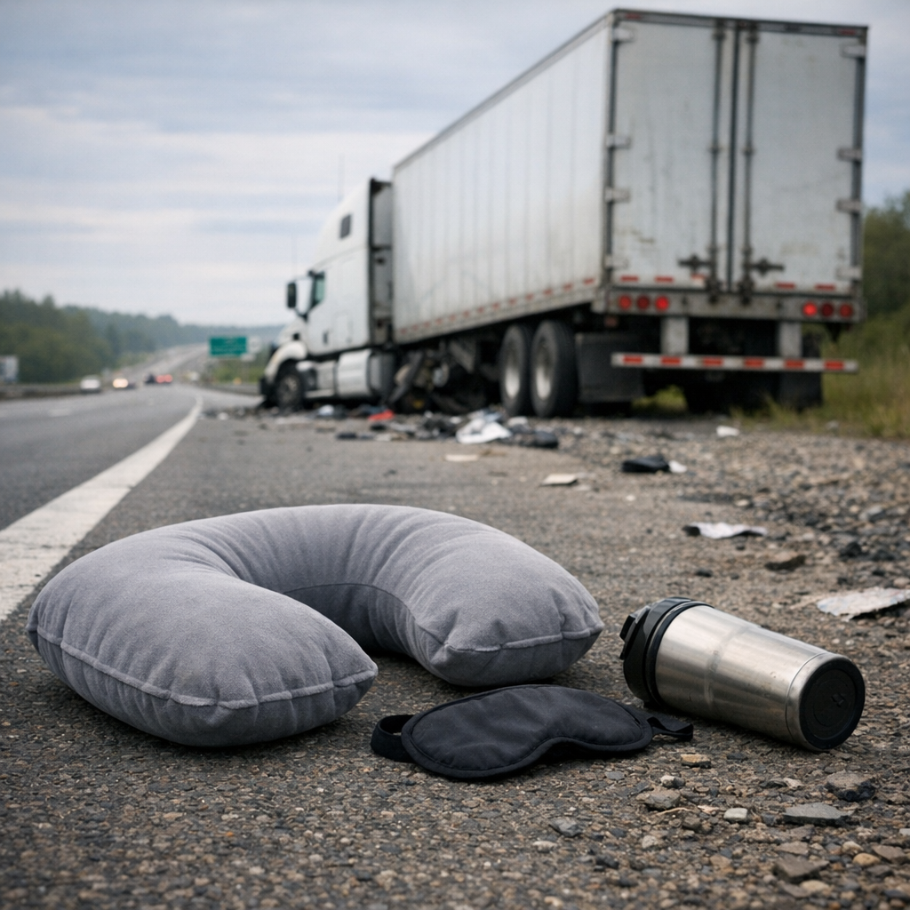 chronic fatigue semi illustration for Chronic fatigue after semi truck crashes