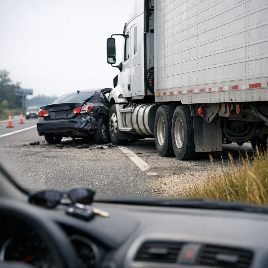 delayed pain big rig illustration for Delayed onset pain after big rig accidents