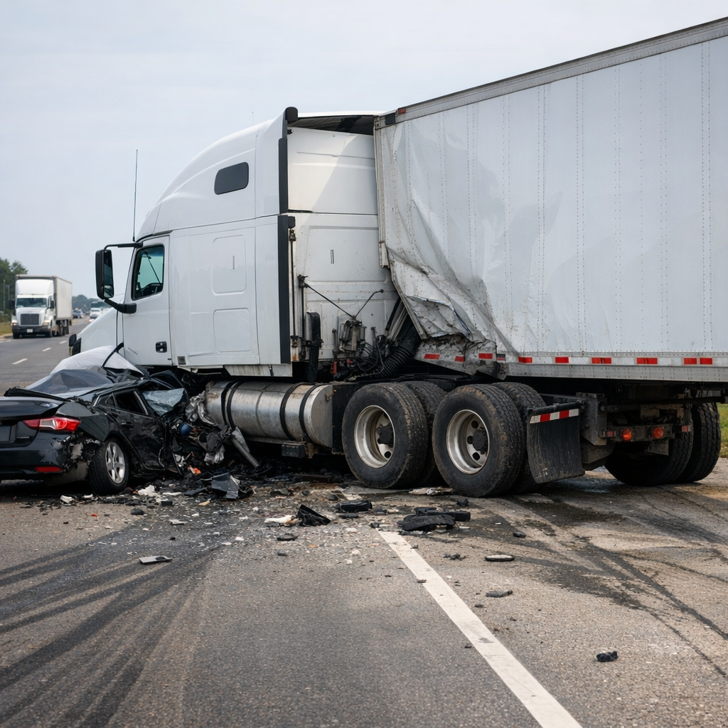 awareness limits big rig illustration for Driver awareness limits in big rig crashes