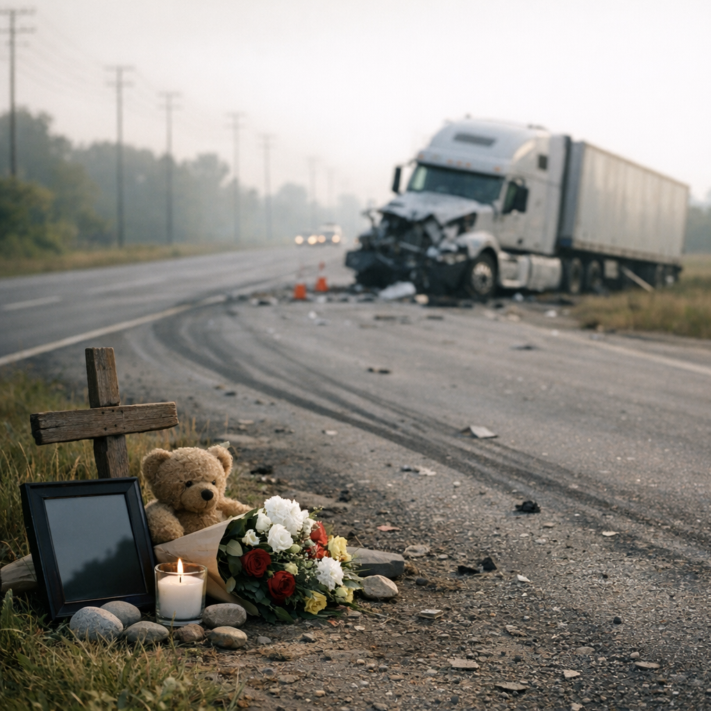 grief processing semi illustration for Grief processing after semi truck fatalities