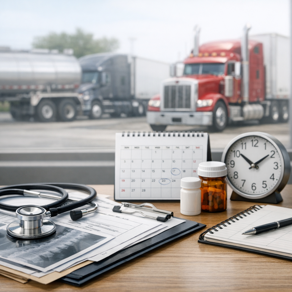 follow up appointments big rig illustration for Medical follow ups after big rig injuries