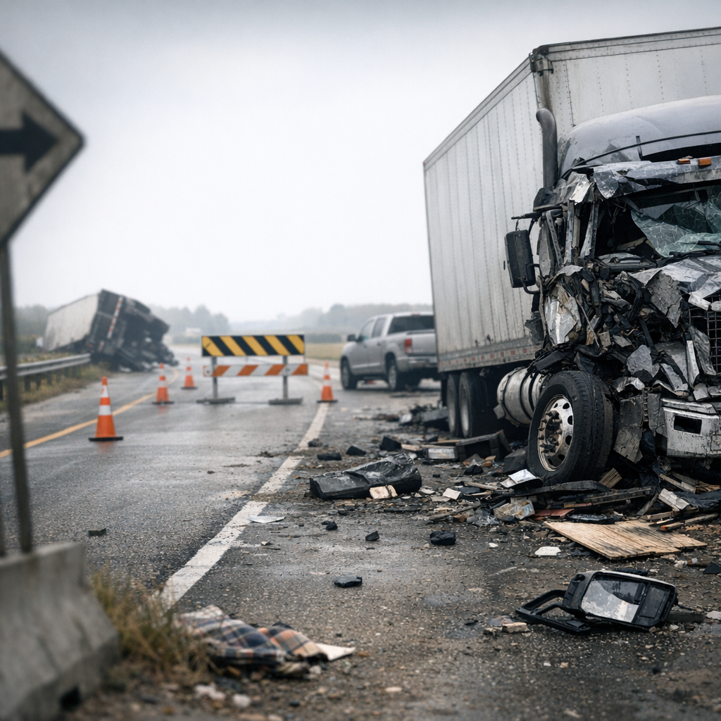 navigating life fatal truck illustration for Navigating life changes after fatal truck crashes