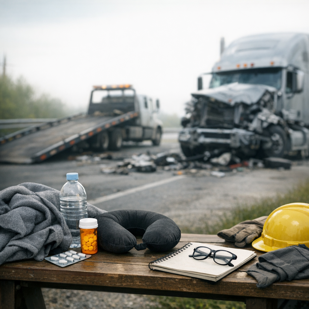 recovery fatigue truck illustration for Recognizing recovery fatigue after truck accidents