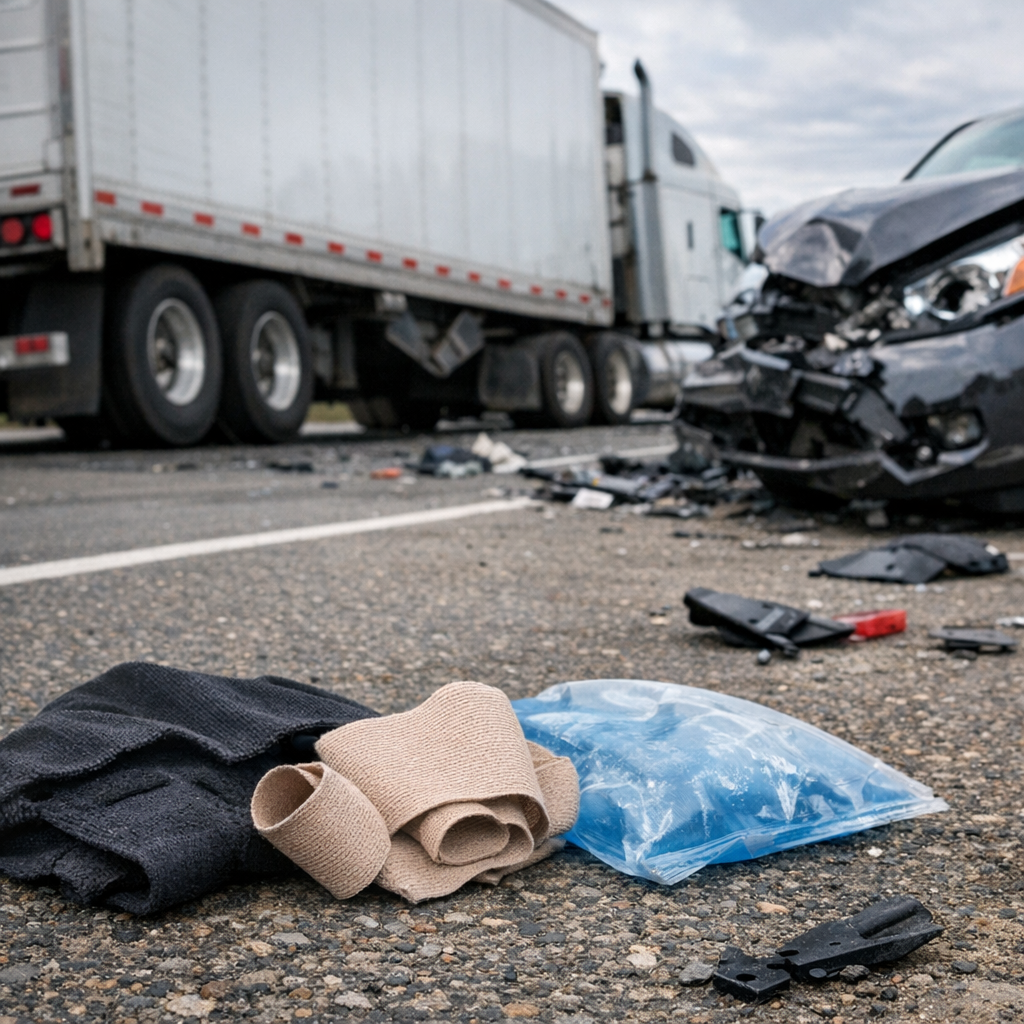 soft tissue big rig illustration for Soft tissue damage after big rig accidents