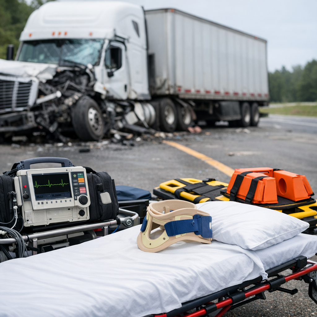 specialist care truck crash illustration for Specialist care after truck accidents