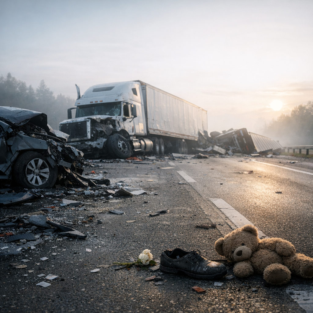 understanding loss fatal truck illustration for Understanding loss after fatal truck crashes
