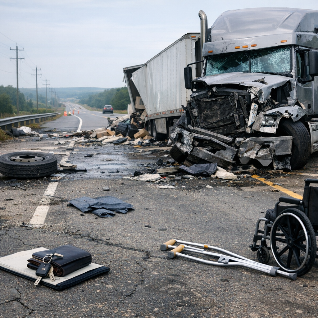 life changes truck accident illustration for What changes after a serious truck accident