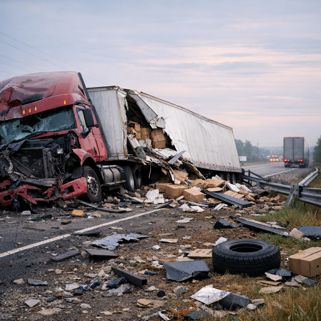 recovery difficulty truck crash illustration for What makes recovery after truck crashes difficult