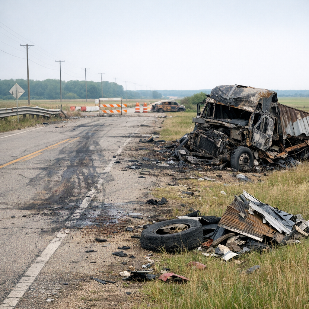 weeks later semi crash effects illustration for What people notice weeks after semi truck crashes