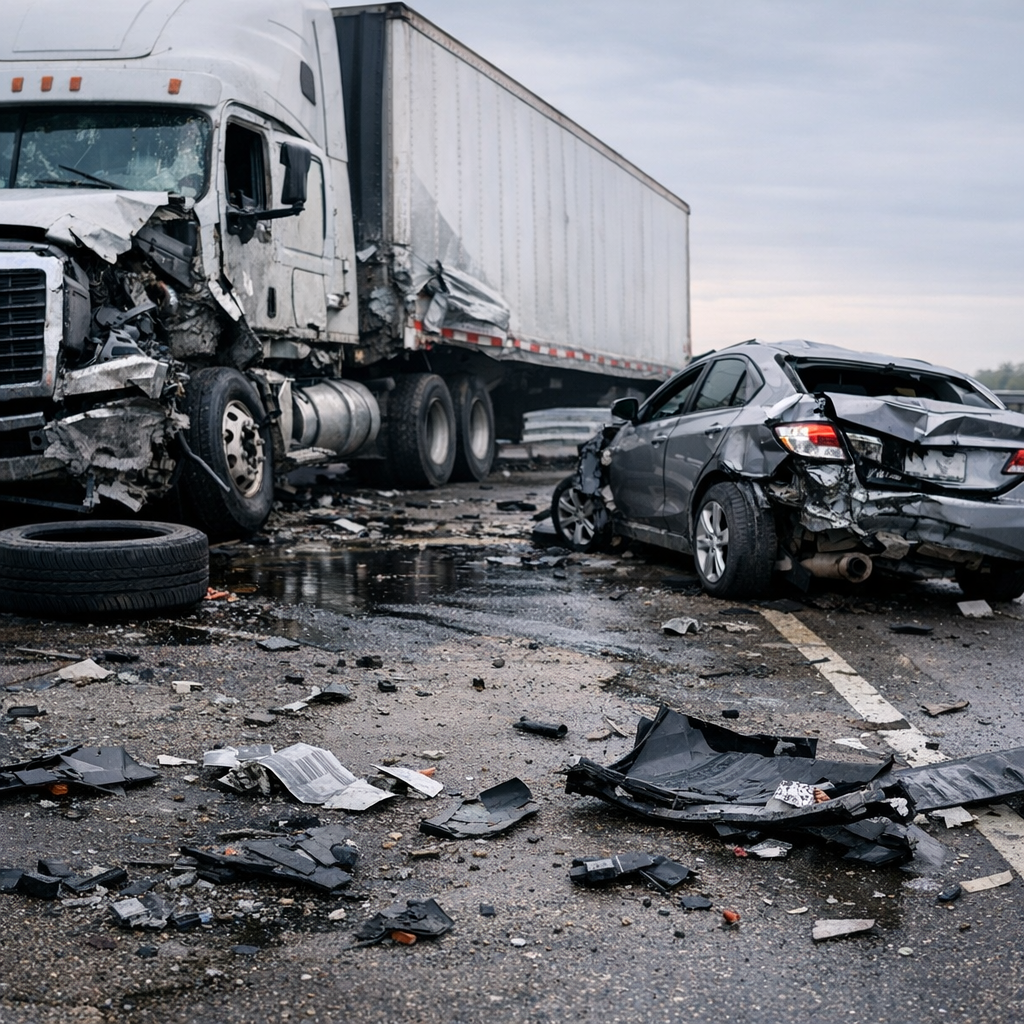physical effects big rig crash illustration for What physical effects follow big rig crashes