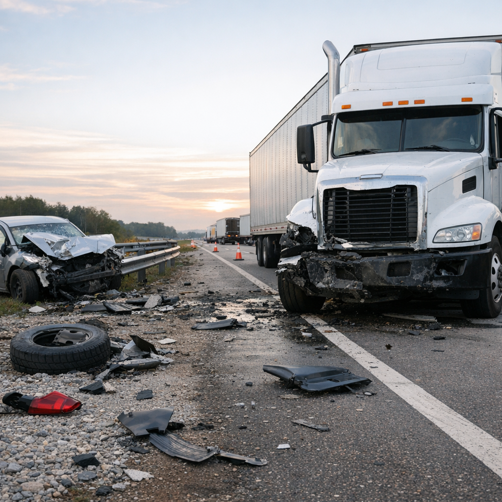 expect after big rig accident illustration for What should I expect after a big rig accident
