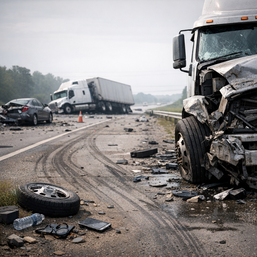lingering symptoms semi crash illustration for What symptoms linger after semi truck accidents