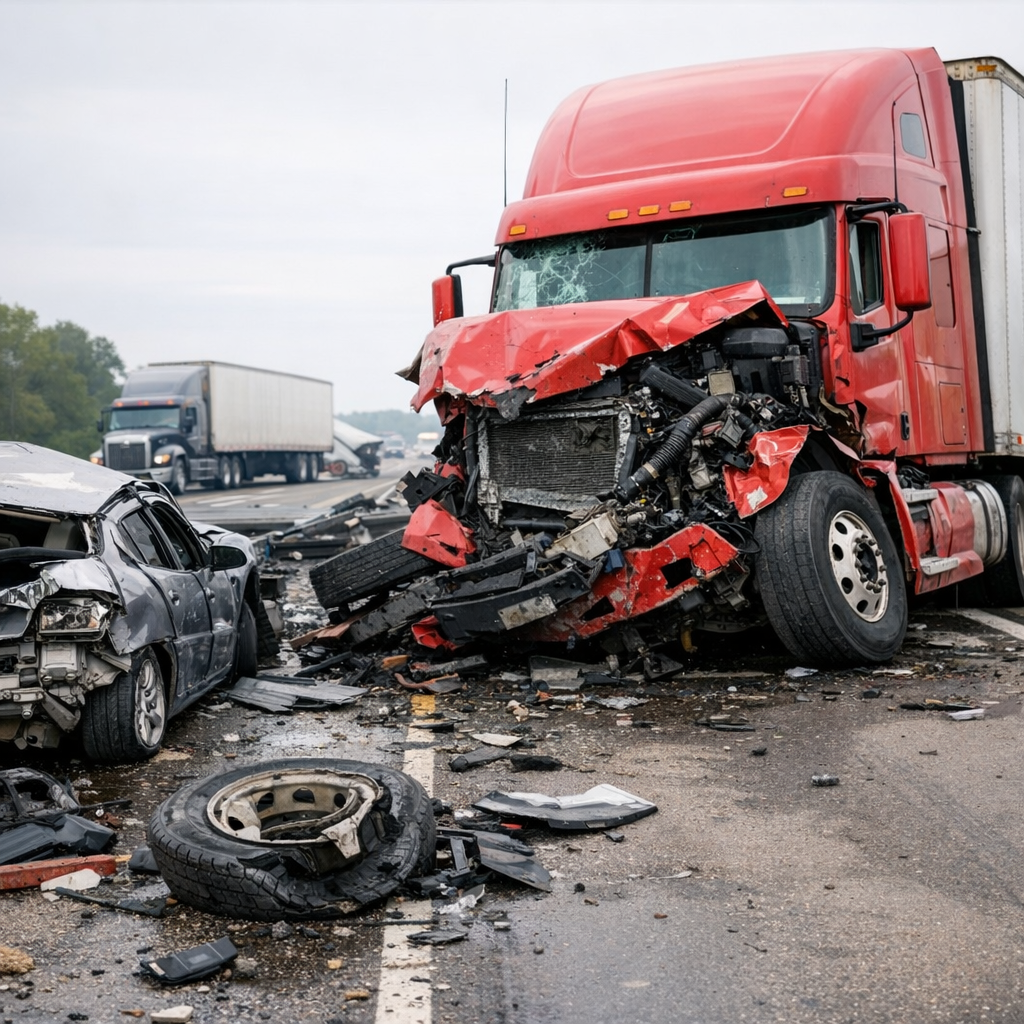 why big rig crashes severe illustration for Why are big rig accidents more severe