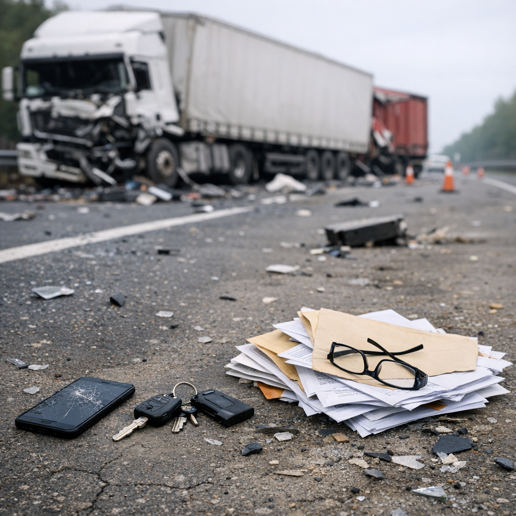 overwhelmed truck accident illustration for Why do people feel overwhelmed after truck accidents