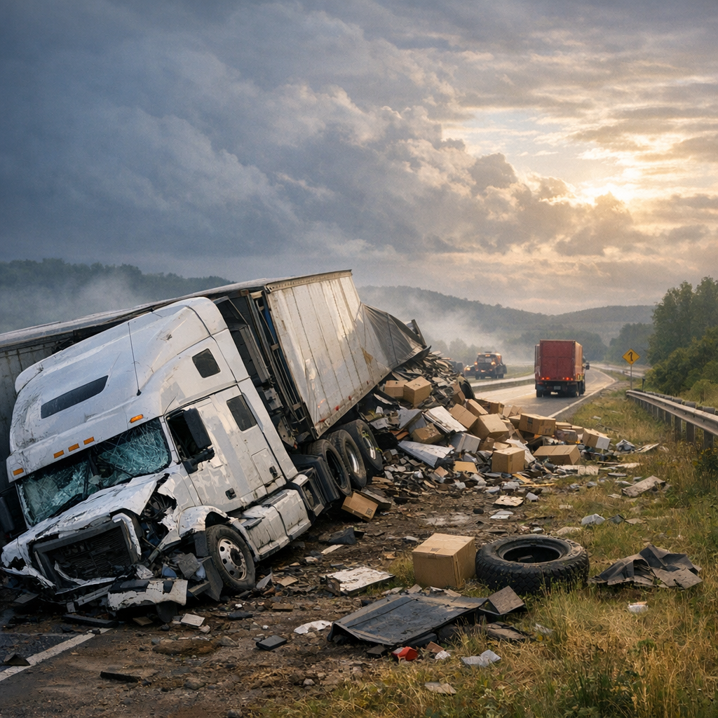 unpredictable recovery truck illustration for Why recovery after truck accidents feels unpredictable