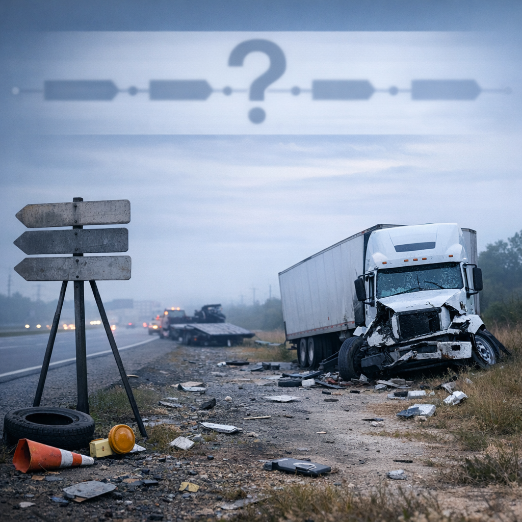 unclear recovery timeline truck illustration for Why truck accident recovery lacks clear timelines