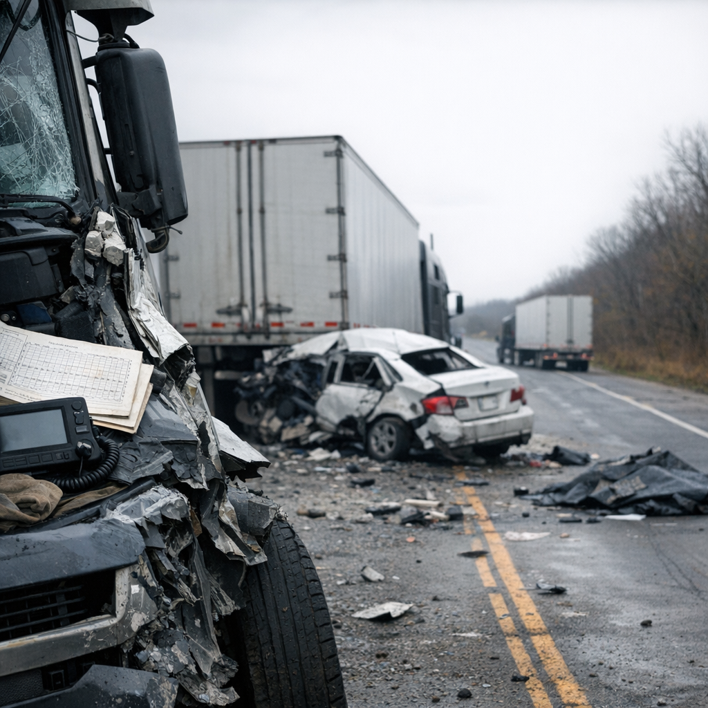 hours service wrongful death truck illustration for Certainly! Here are a few engaging headlines: 1. Hours Service Violations