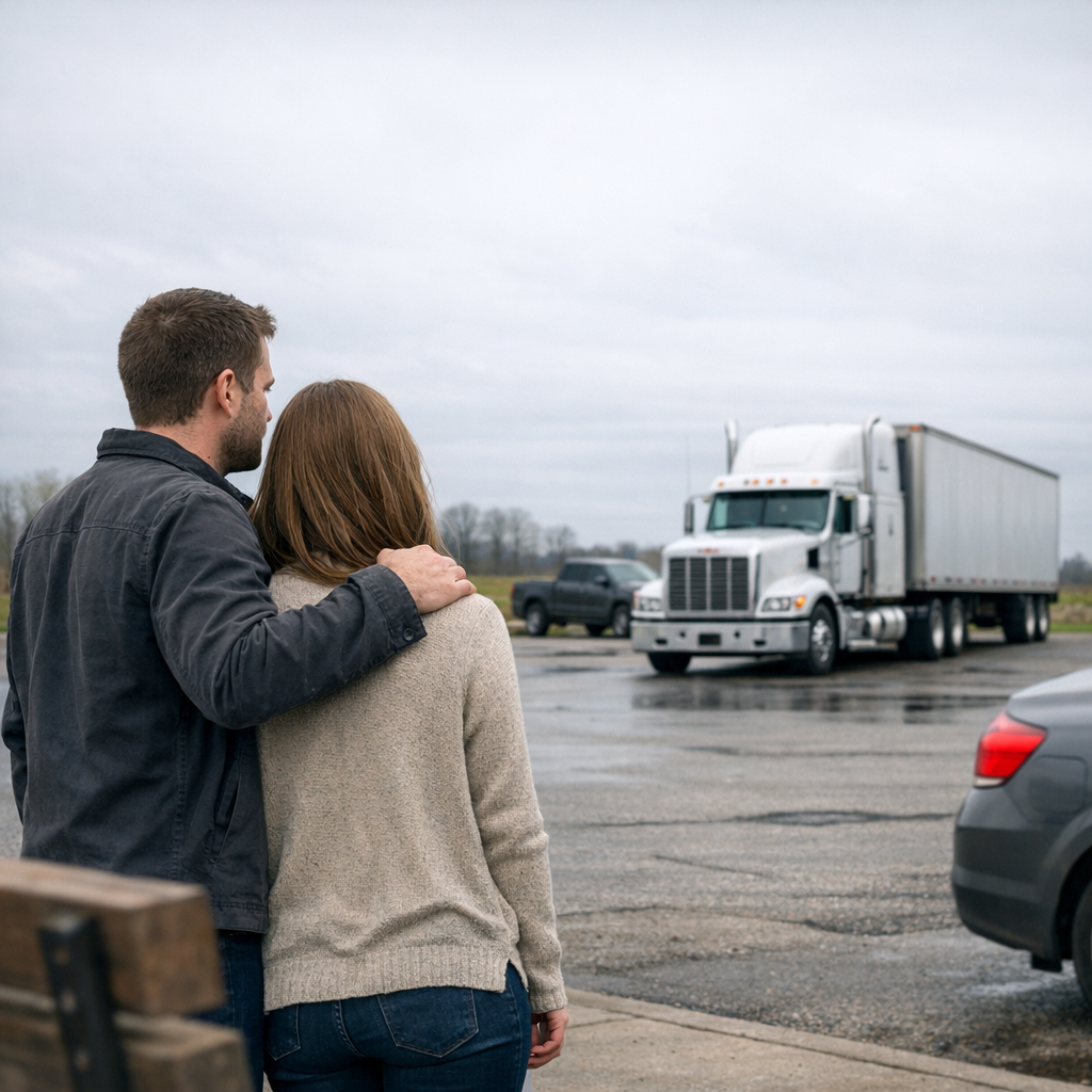 after settlement wrongful death truck illustration for Moving Forward: Life After a Wrongful Death Settlement