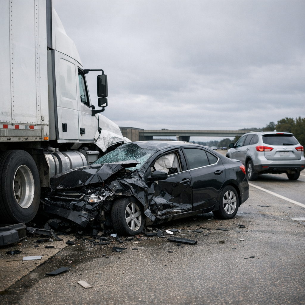 partial fault wrongful death truck illustration for Partial Fault in Wrongful Death Truck Cases