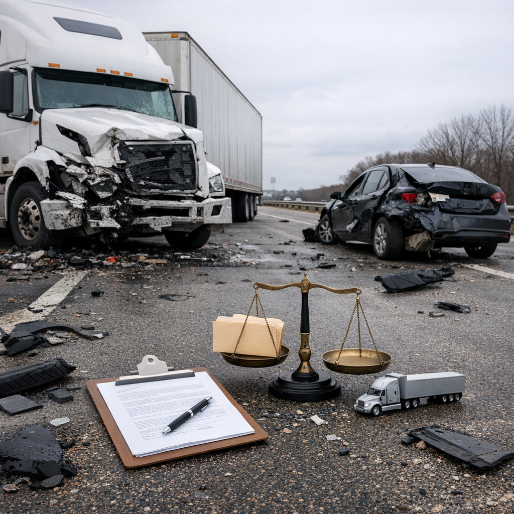 liability fatal truck accident illustration for Sure! Here are a few engaging headline suggestions: 1. "Unraveling the Myster