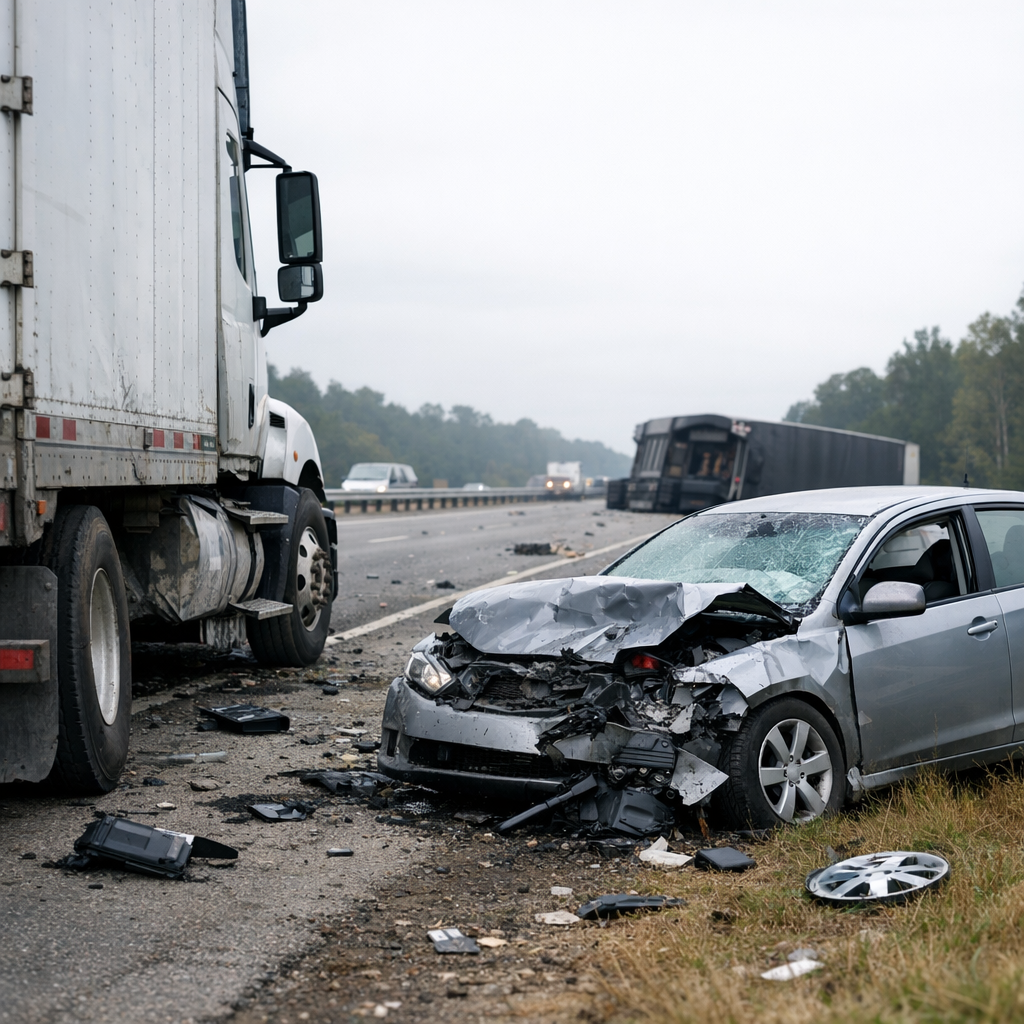 wrongful death truck accident illustration for Sure! Here are some engaging headline suggestions based on the article title: