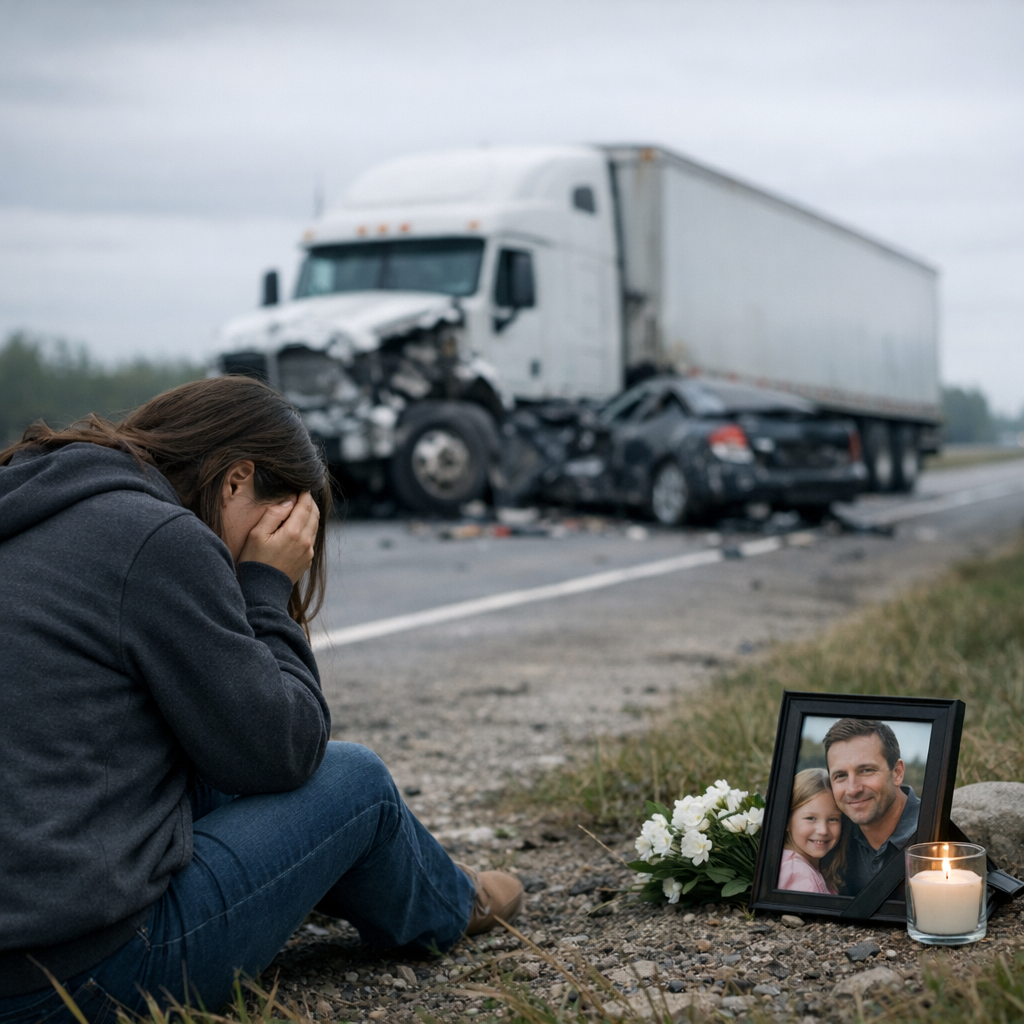 emotional damages wrongful death truck illustration for Understanding Emotional Damages in Wrongful Death: The Impact of Fata
