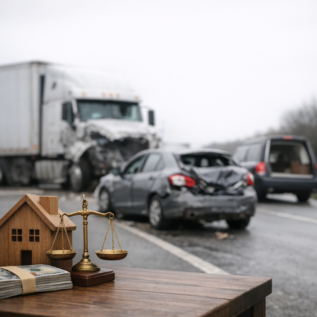 lump sum wrongful death truck illustration for Understanding Lump Sum Compensation in Truck Accident Claims