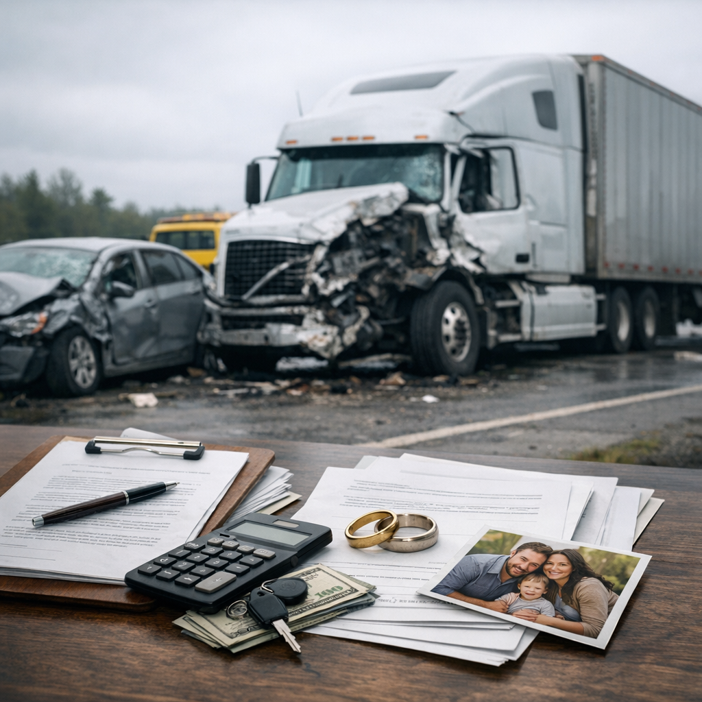 settlement wrongful death truck accident illustration for Understanding Settlements: Wrongful Death in Truck Accidents